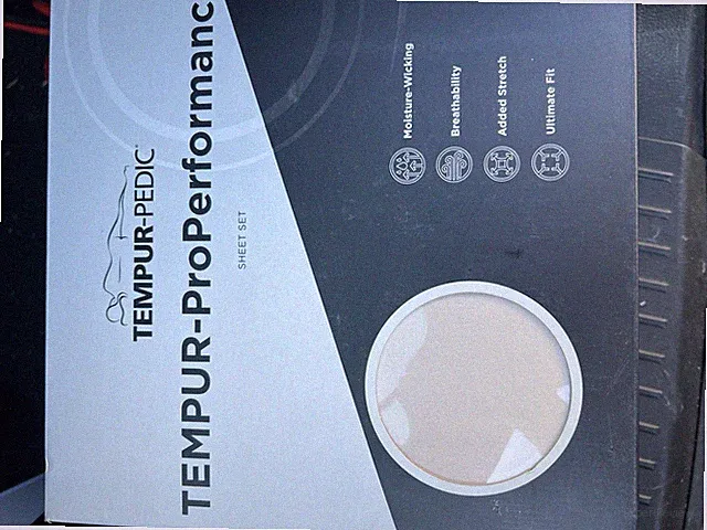 **KING** Tempur Pedic Pro Performace Sheet Set SANDSTONE