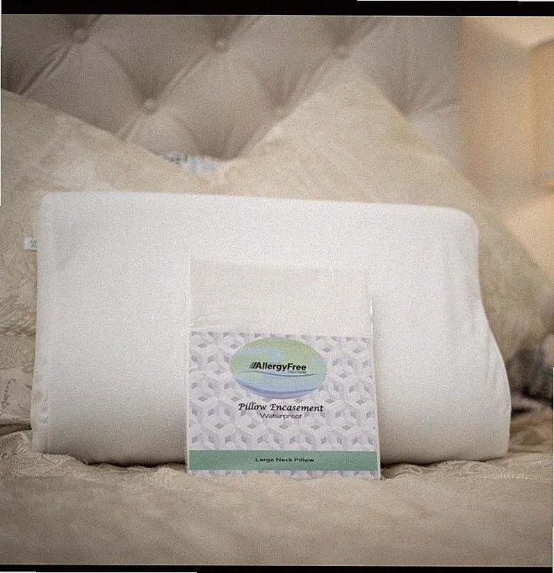 NECK PILLOW PROTECTOR ZIPPERED WATERPROOF & BREATHABLE COMPATIBLE TEMPUR PEDIC