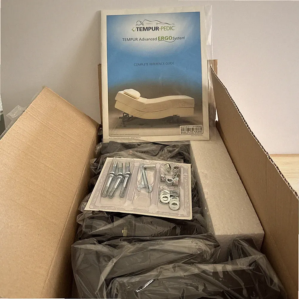 New TEMPUR PEDIC Advanced Ergo System Set of 6 Bed Legs W/ Casters & Accessories
