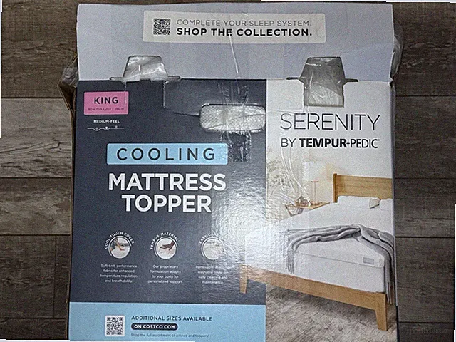 Serenity Tempur-Pedic 3 Inch Cooling Memory Foam Mattress Topper King Box Damage