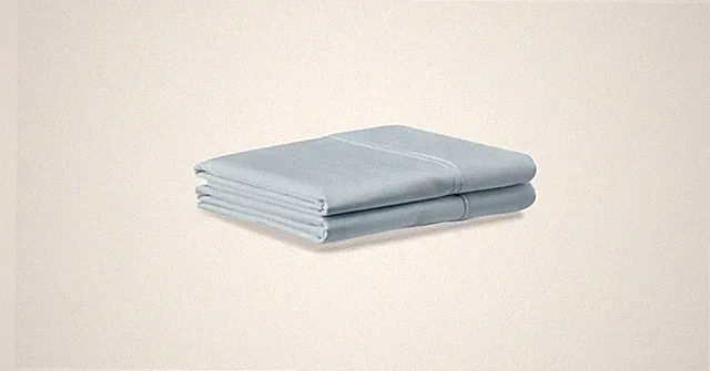TEMPUR-Luxe Egyptian Pillow Case- Queen, Sleepy Blue
