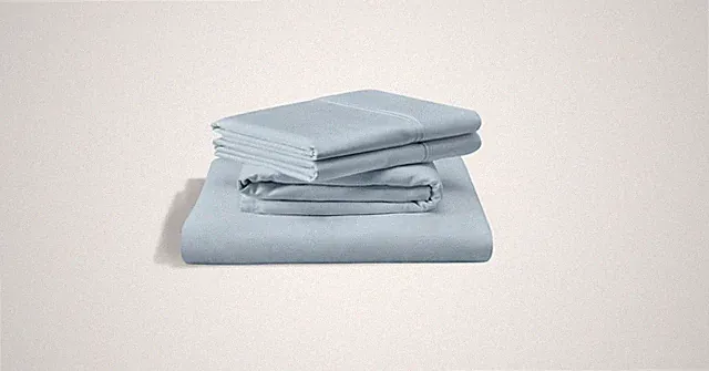Tempur-Pedic Classic Cotton Sheet Set Sleepy Blue, Queen