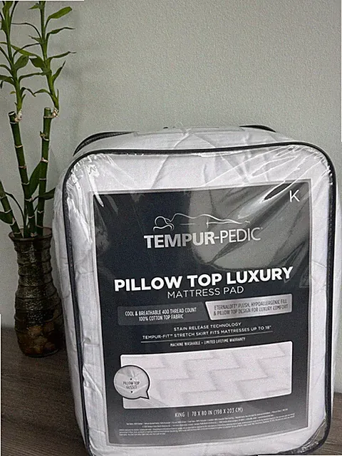 Tempur-Pedic Mattress Pad Pillow Top Luxury Size: King NEW!