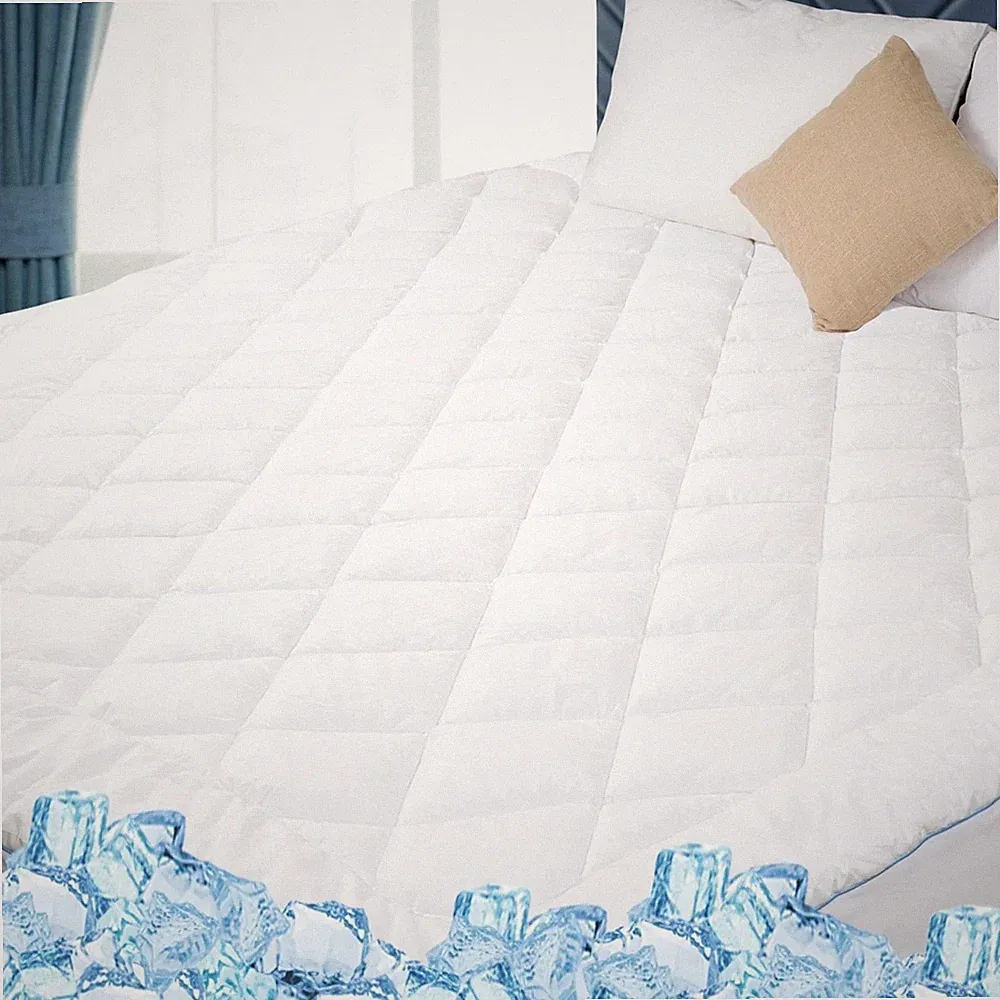Tempur-Pedic Performance Air Mattress Pad Twin Cooling Micromesh Tencel White
