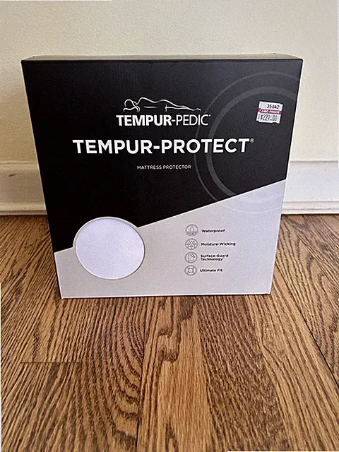 Tempur-Pedic Protect Mattress Protector Full Waterproof Moisture Wicking New