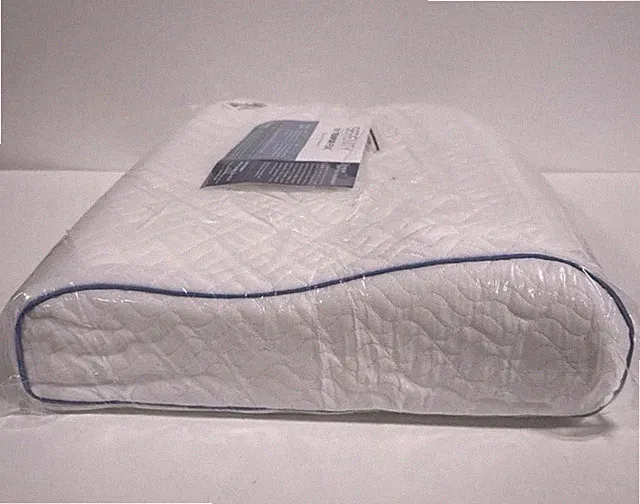Tempur-Pedic Serenity Memory Foam Pillow White 16 x 24 in Hypoallergenic Quilted